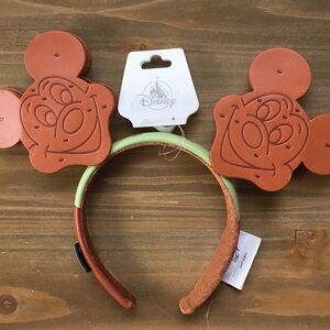 Disney Parks Eats Ice Cream Sandwich Mickey Minnie Ears Headband Adult  EUC